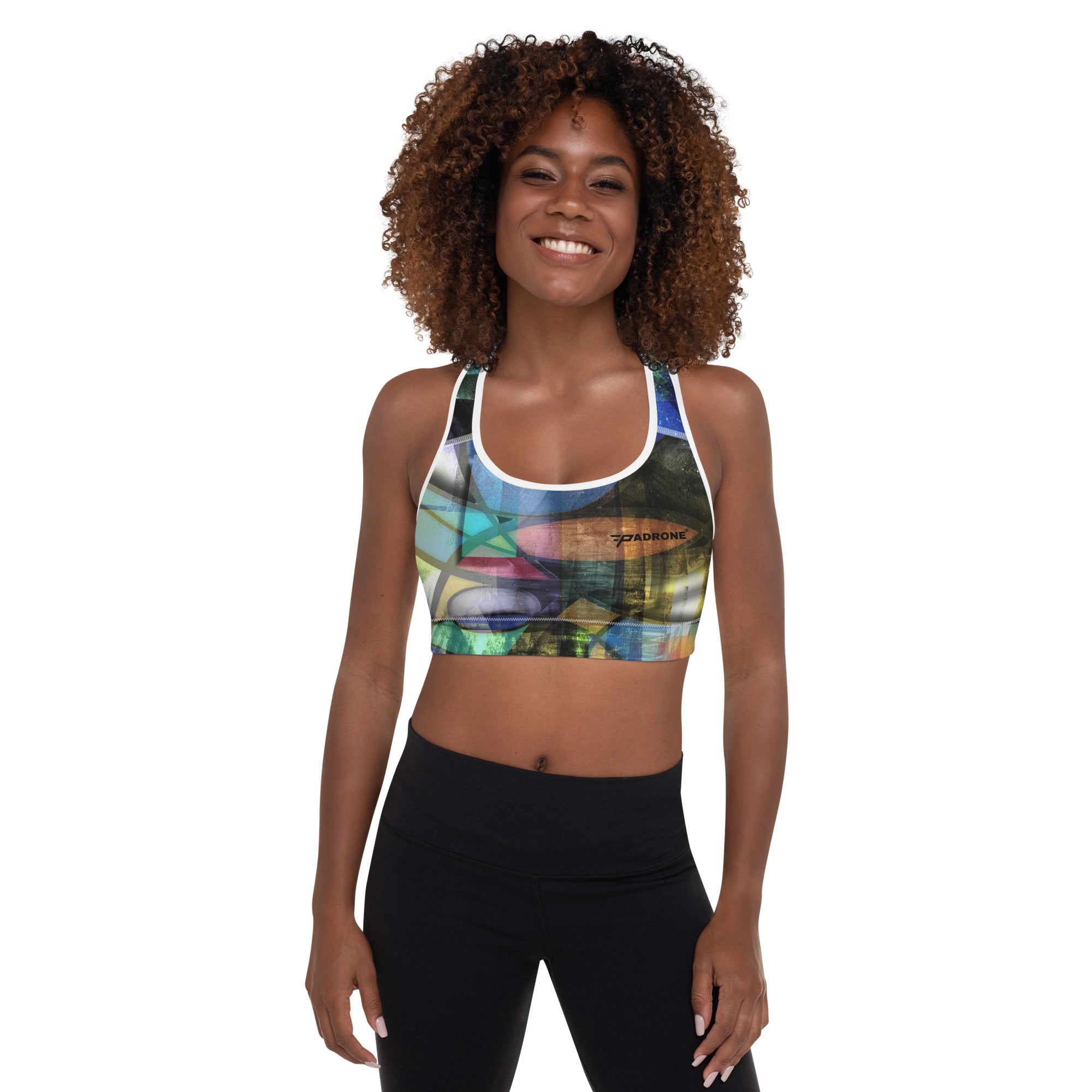 Padrone Blue - Padded Sports Bra