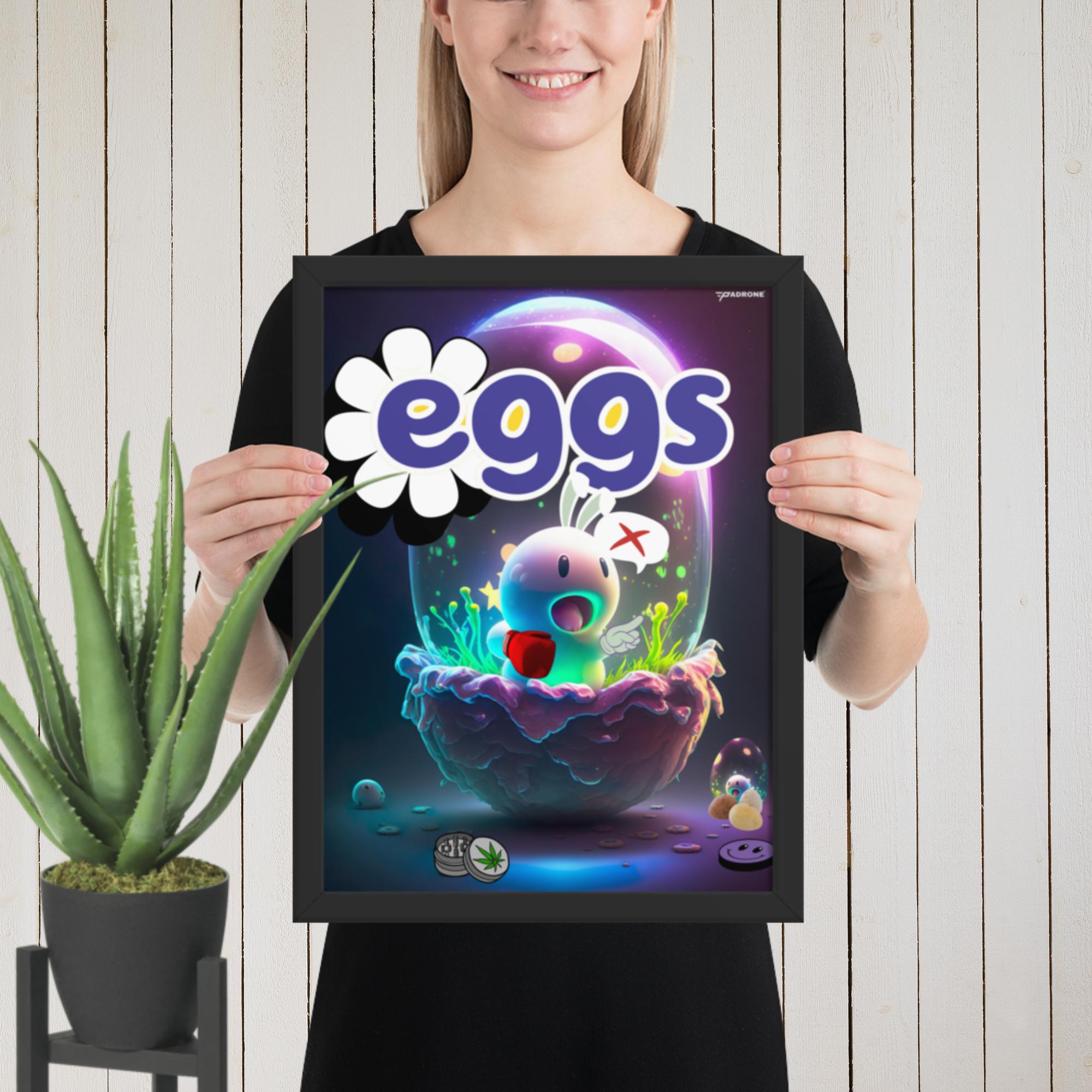 EGGS - Premium Framed Print