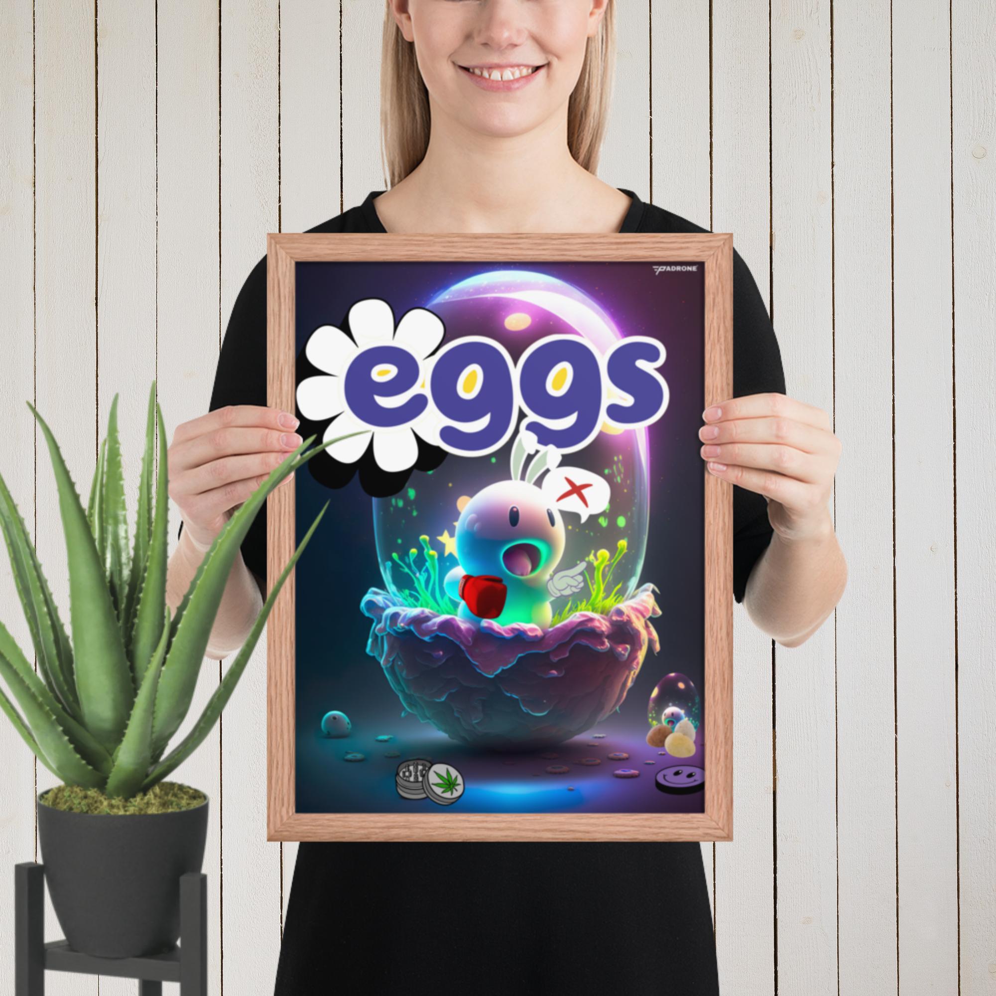 EGGS - Premium Framed Print