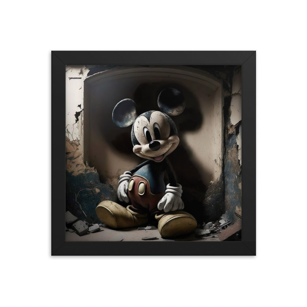 Micky Dark Side - Premium Framed Art Print