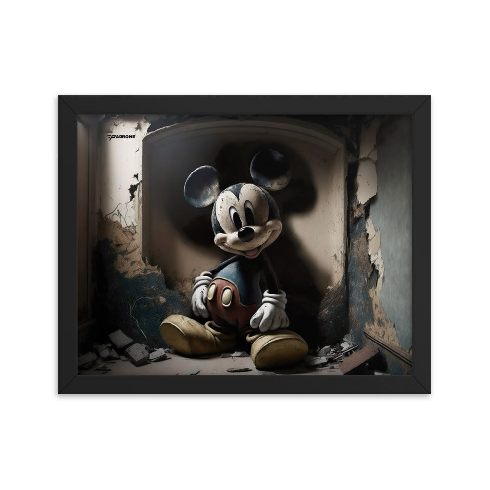 Micky Dark Side - Premium Framed Art Print