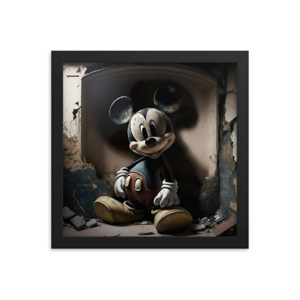 Micky Dark Side - Premium Framed Art Print