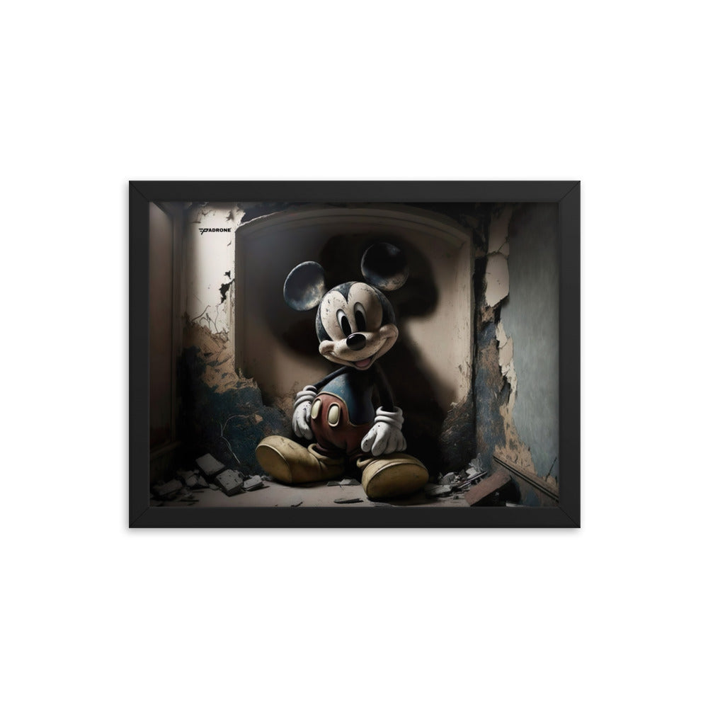 Micky Dark Side - Premium Framed Art Print