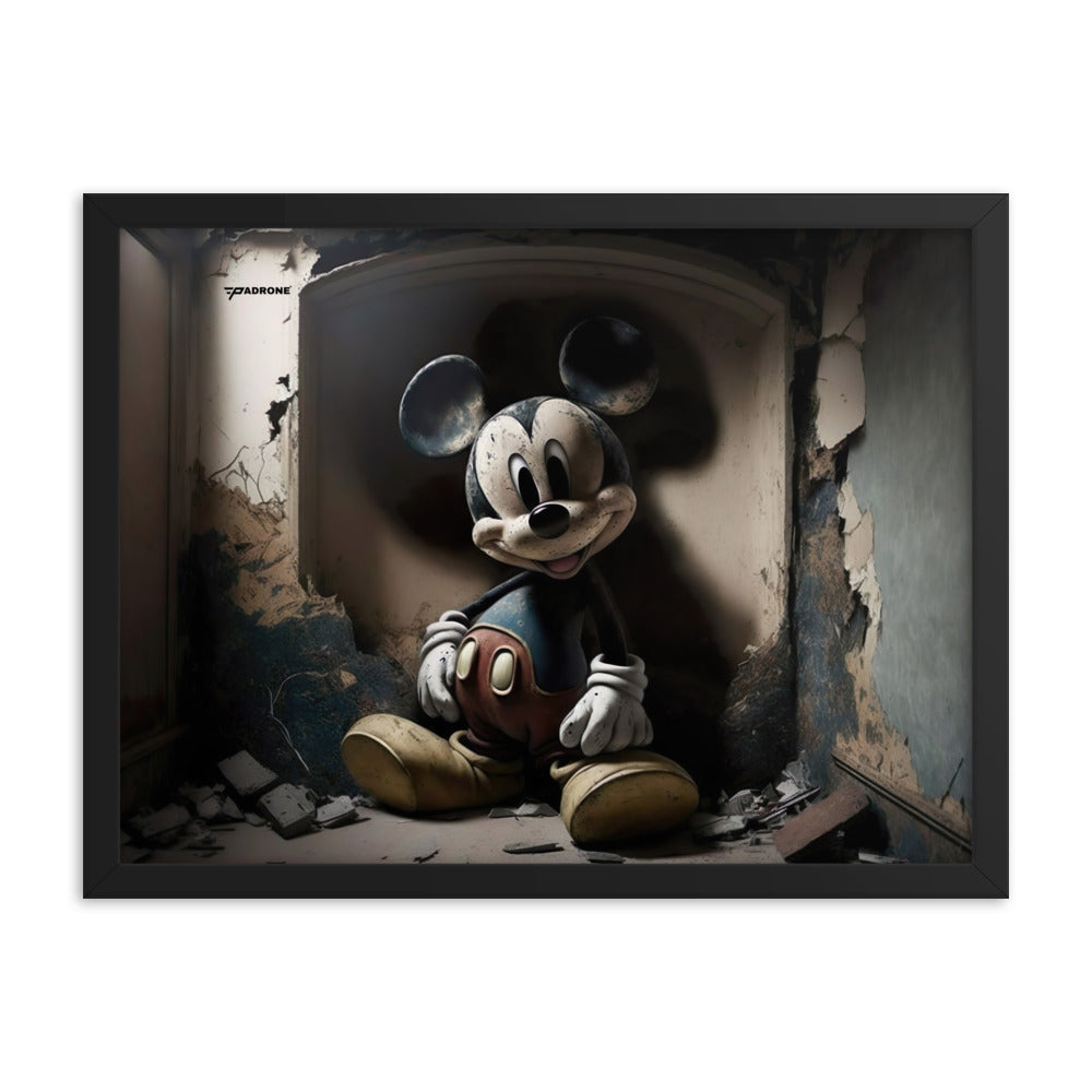 Micky Dark Side - Premium Framed Art Print