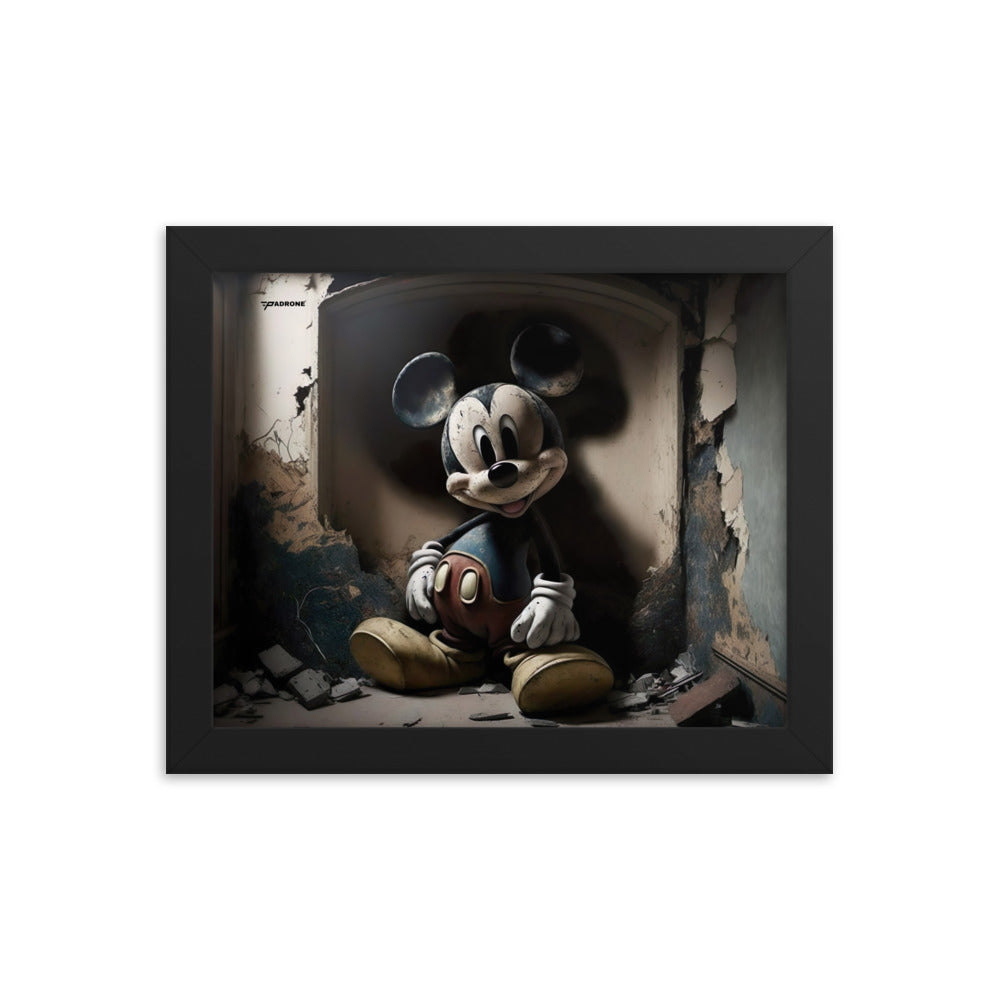 Micky Dark Side - Premium Framed Art Print