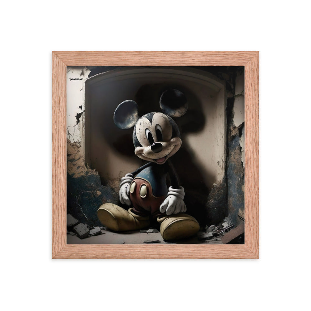 Micky Dark Side - Premium Framed Art Print