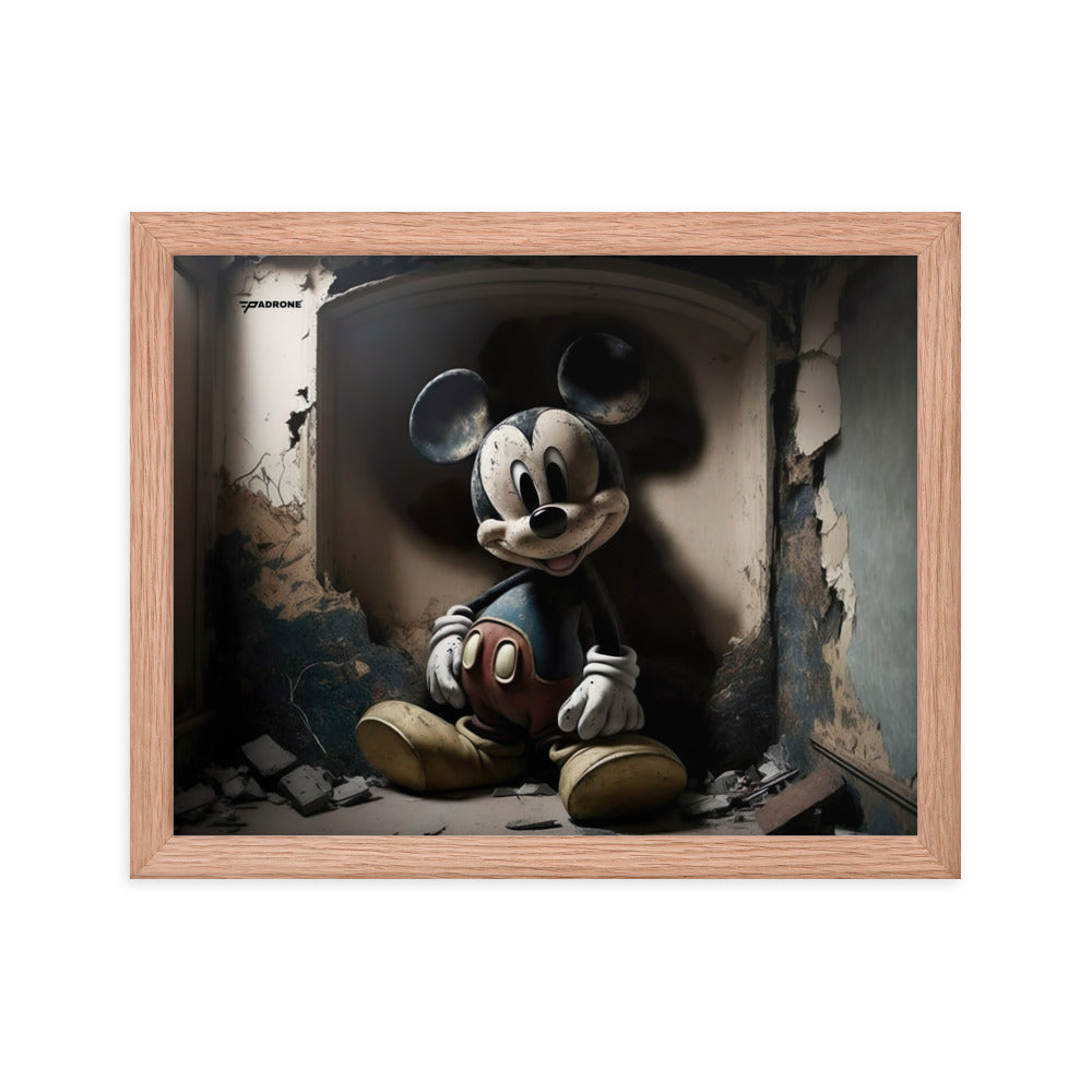 Micky Dark Side - Premium Framed Art Print