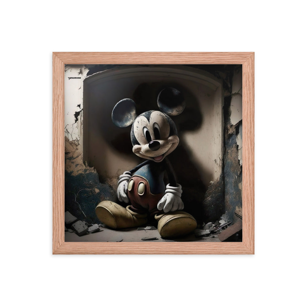 Micky Dark Side - Premium Framed Art Print