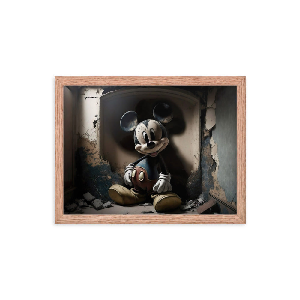 Micky Dark Side - Premium Framed Art Print