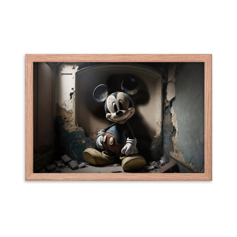 Micky Dark Side - Premium Framed Art Print