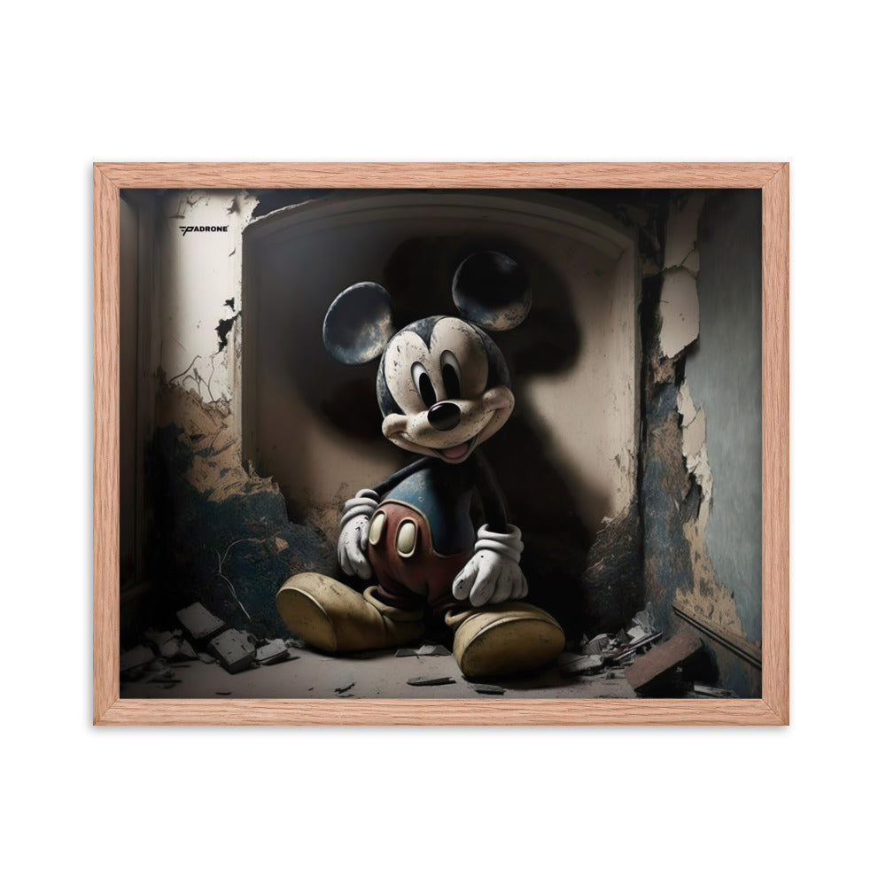 Micky Dark Side - Premium Framed Art Print