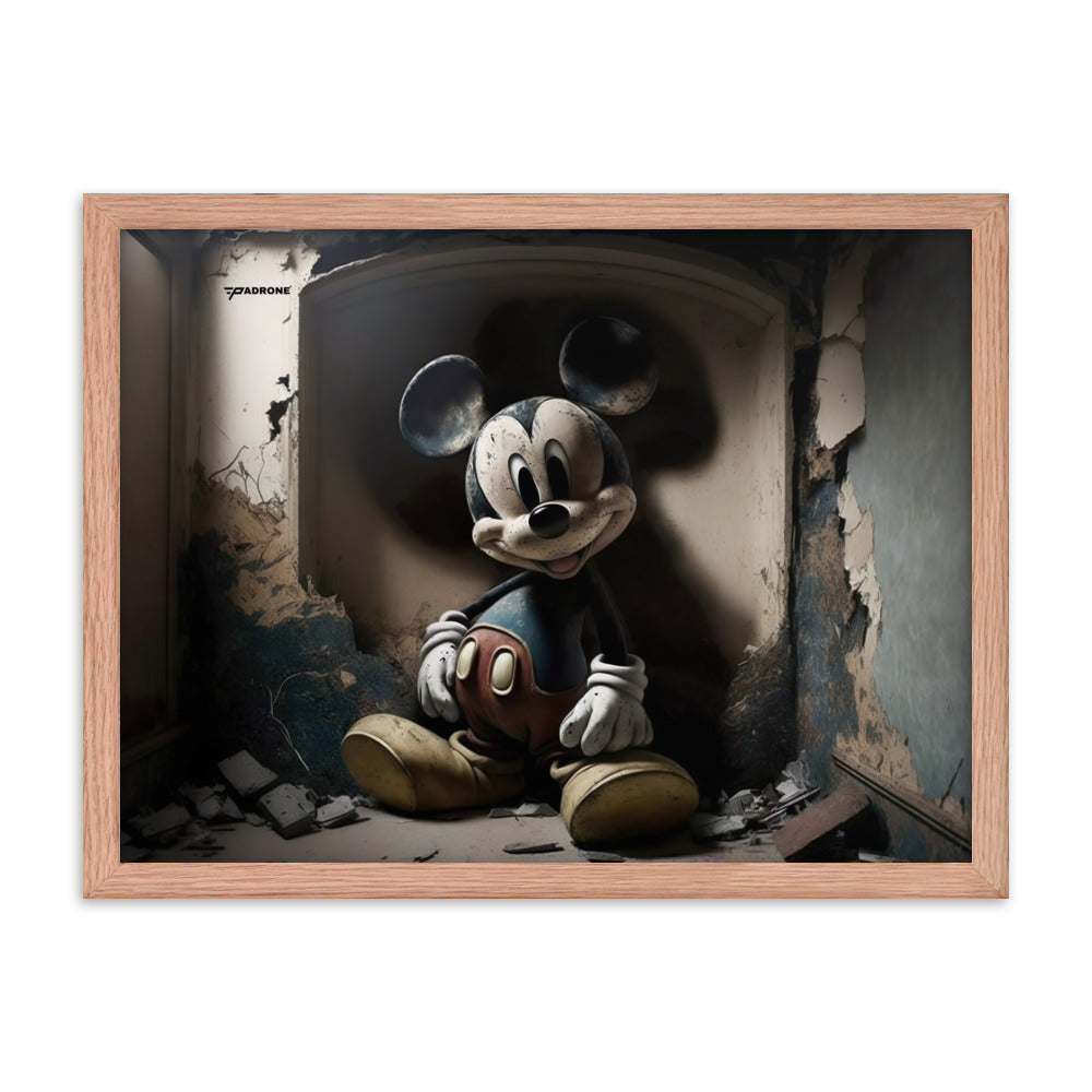 Micky Dark Side - Premium Framed Art Print