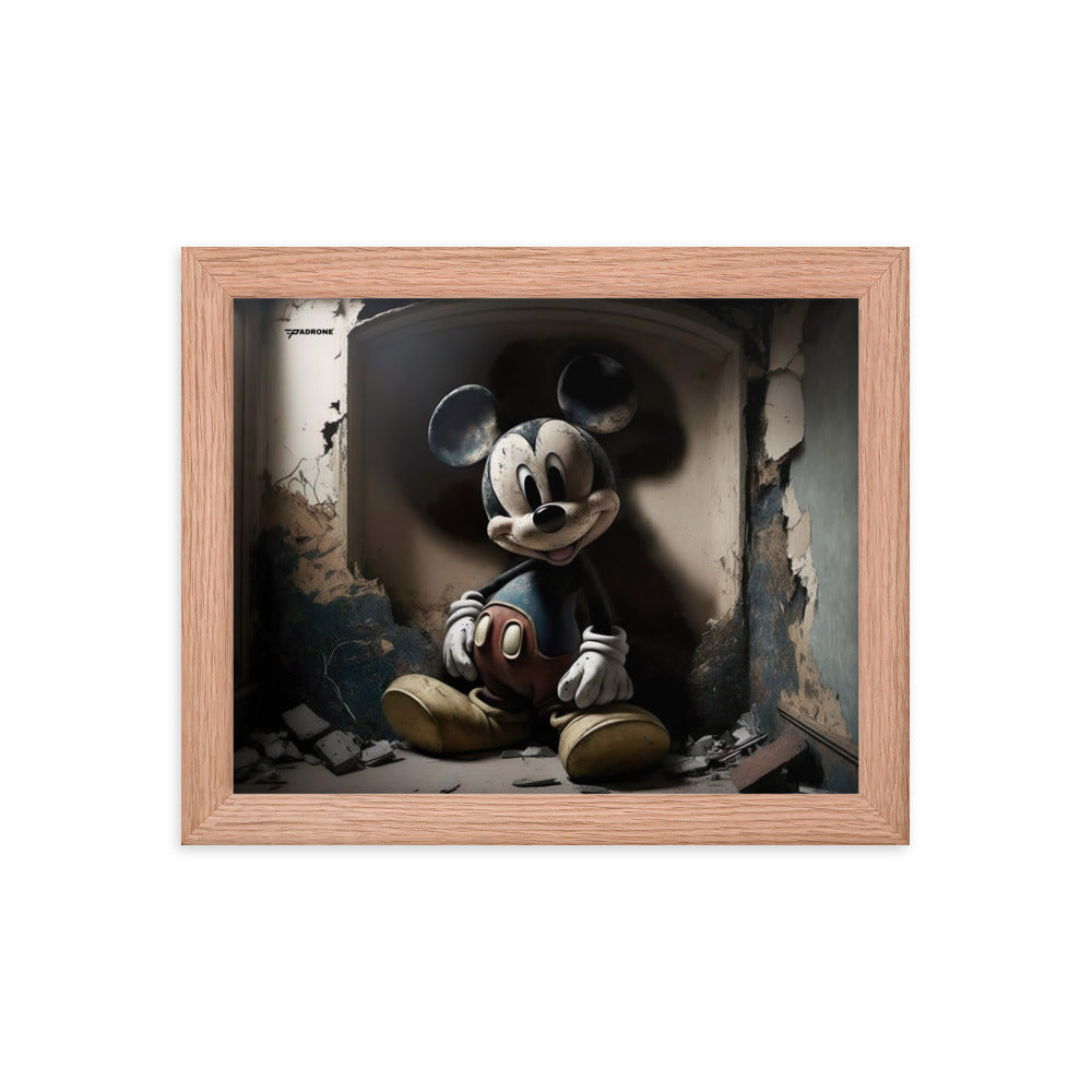 Micky Dark Side - Premium Framed Art Print