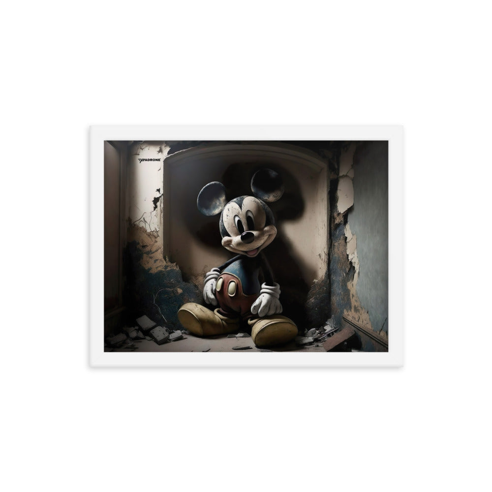 Micky Dark Side - Premium Framed Art Print