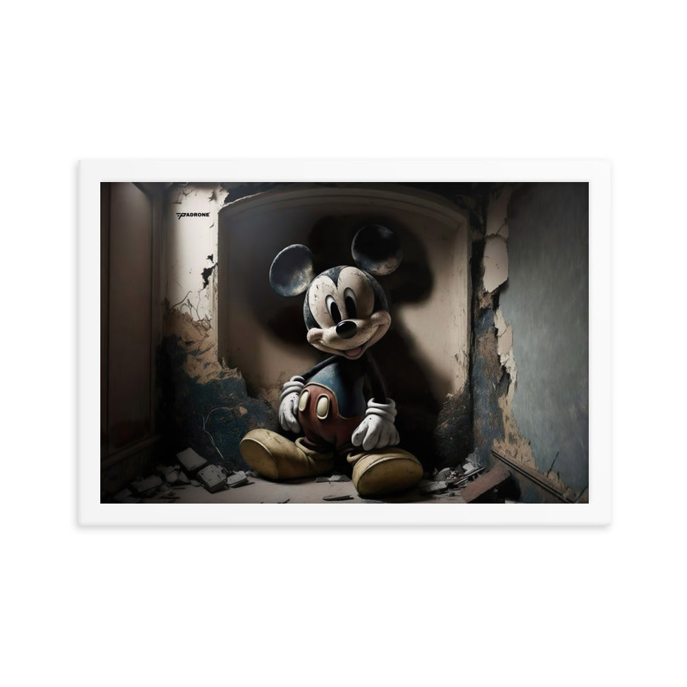 Micky Dark Side - Premium Framed Art Print