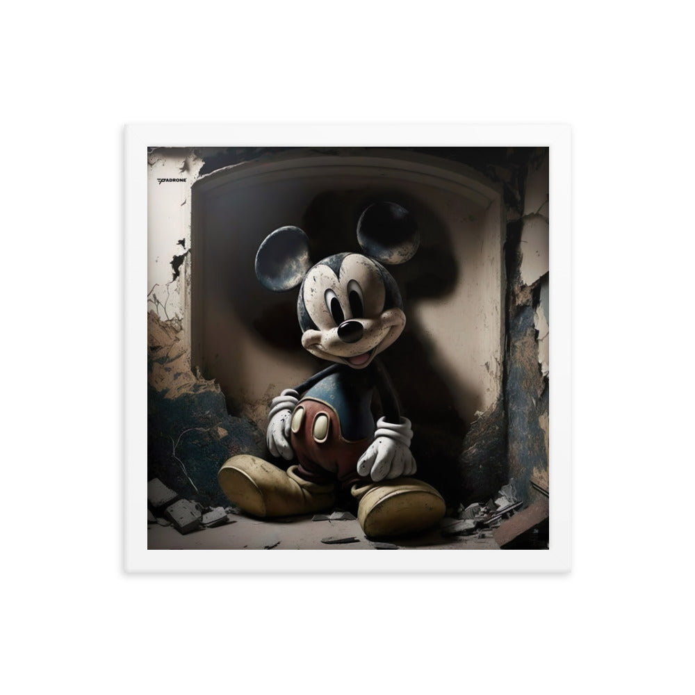 Micky Dark Side - Premium Framed Art Print