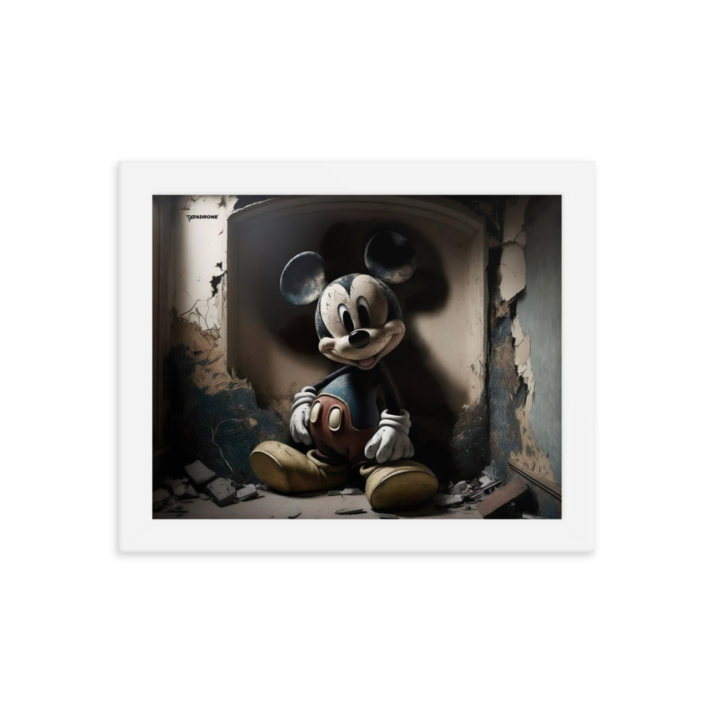 Micky Dark Side - Premium Framed Art Print