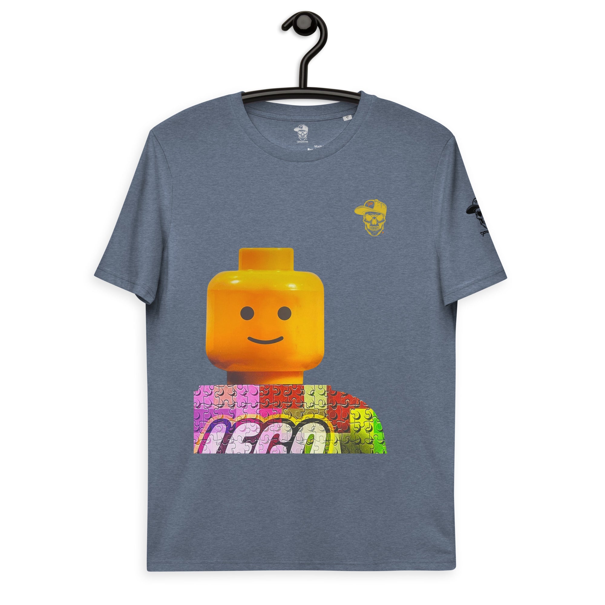 Monica Vincent - Lego Jigsaw Man - Organic Cotton T-shirt