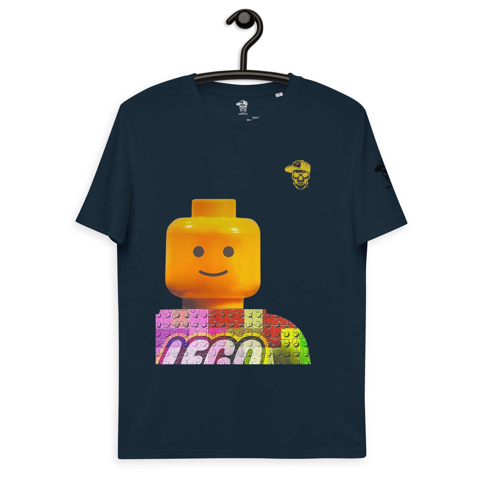 Monica Vincent - Lego Jigsaw Man - Organic Cotton T-shirt