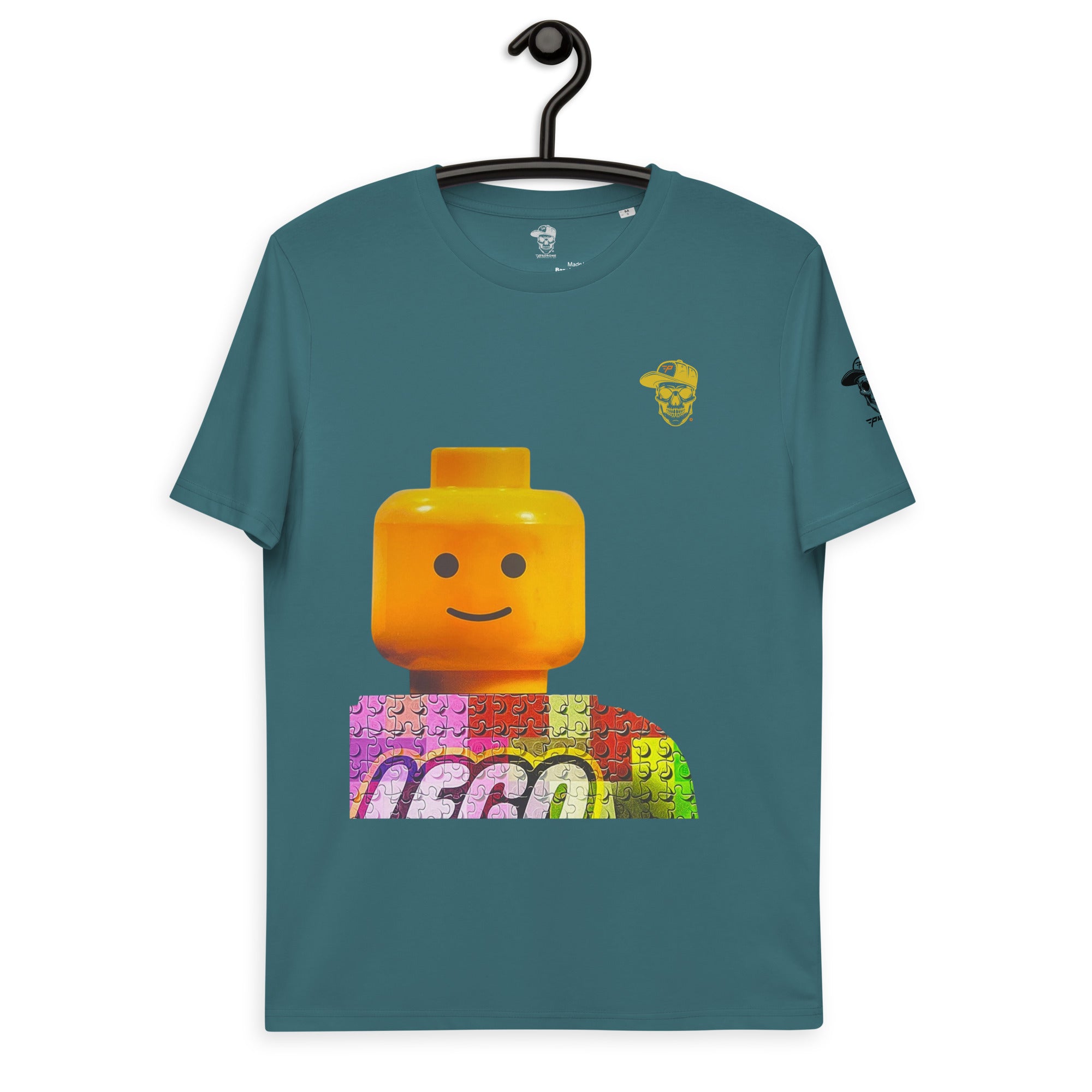 Monica Vincent - Lego Jigsaw Man - Organic Cotton T-shirt