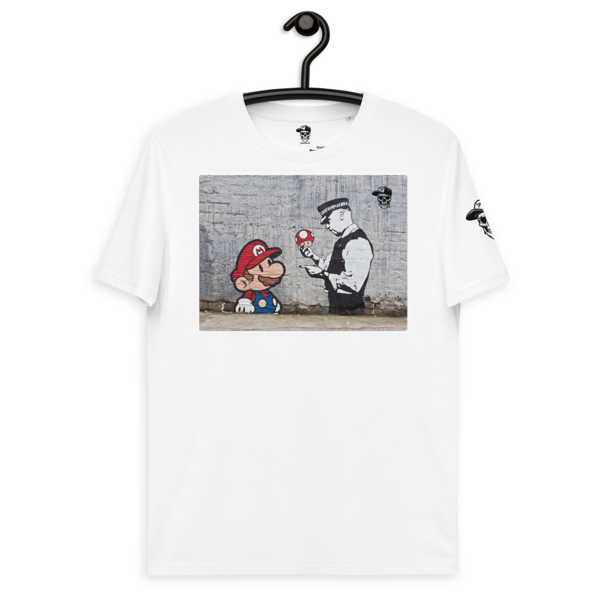 Banksy - Mario Shrooms - Organic Cotton T-shirt