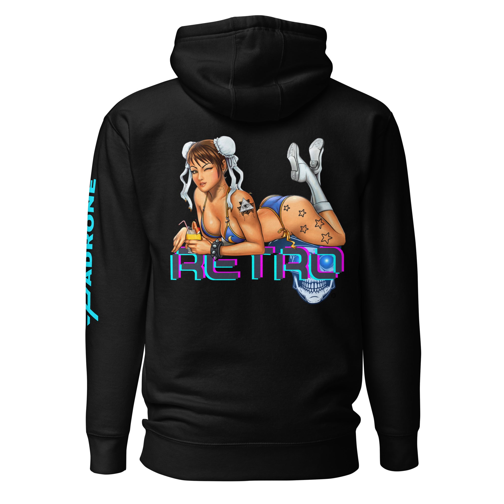 Street Fighter Chun-Li - Retro Unisex Hoodie