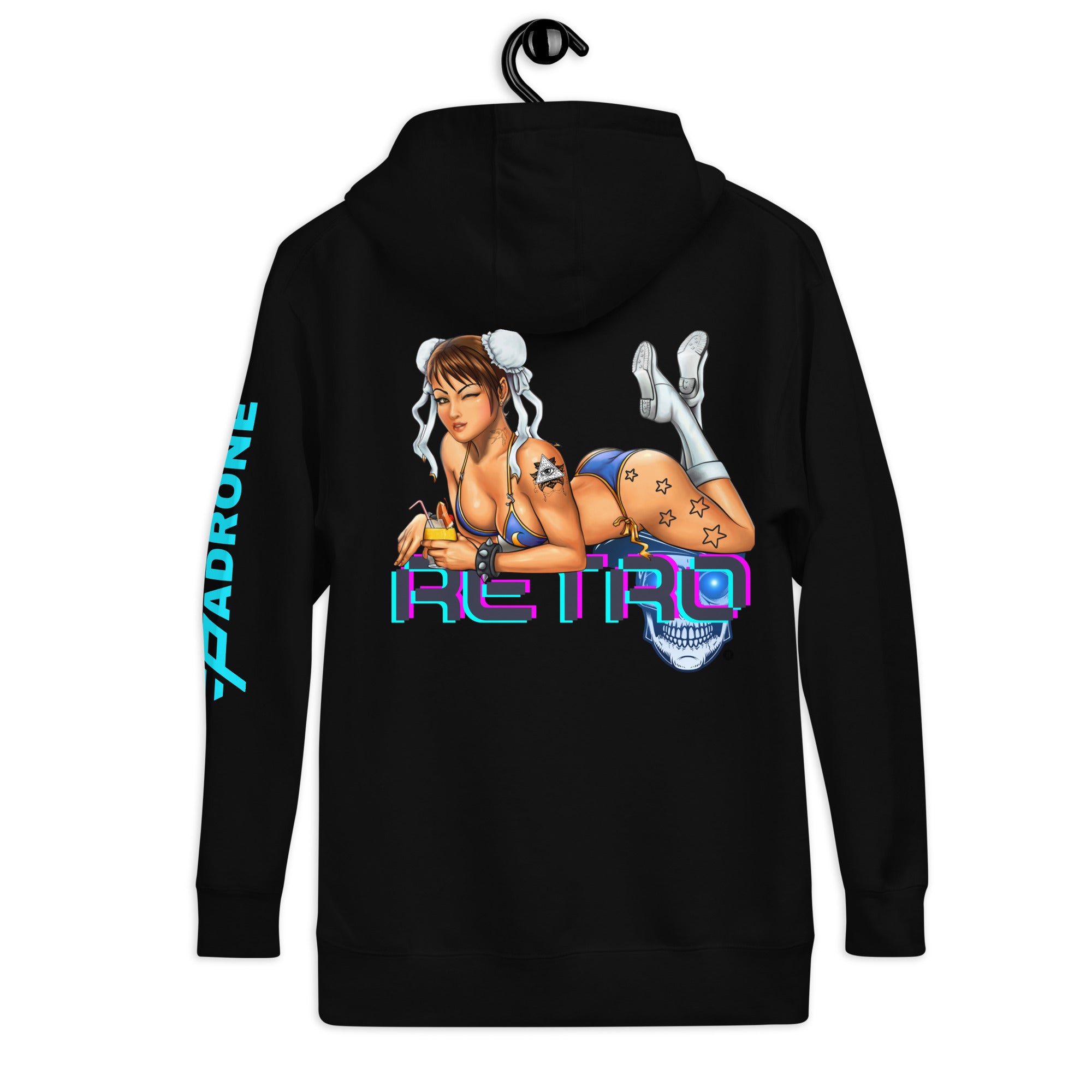 Street Fighter Chun-Li - Retro Unisex Hoodie