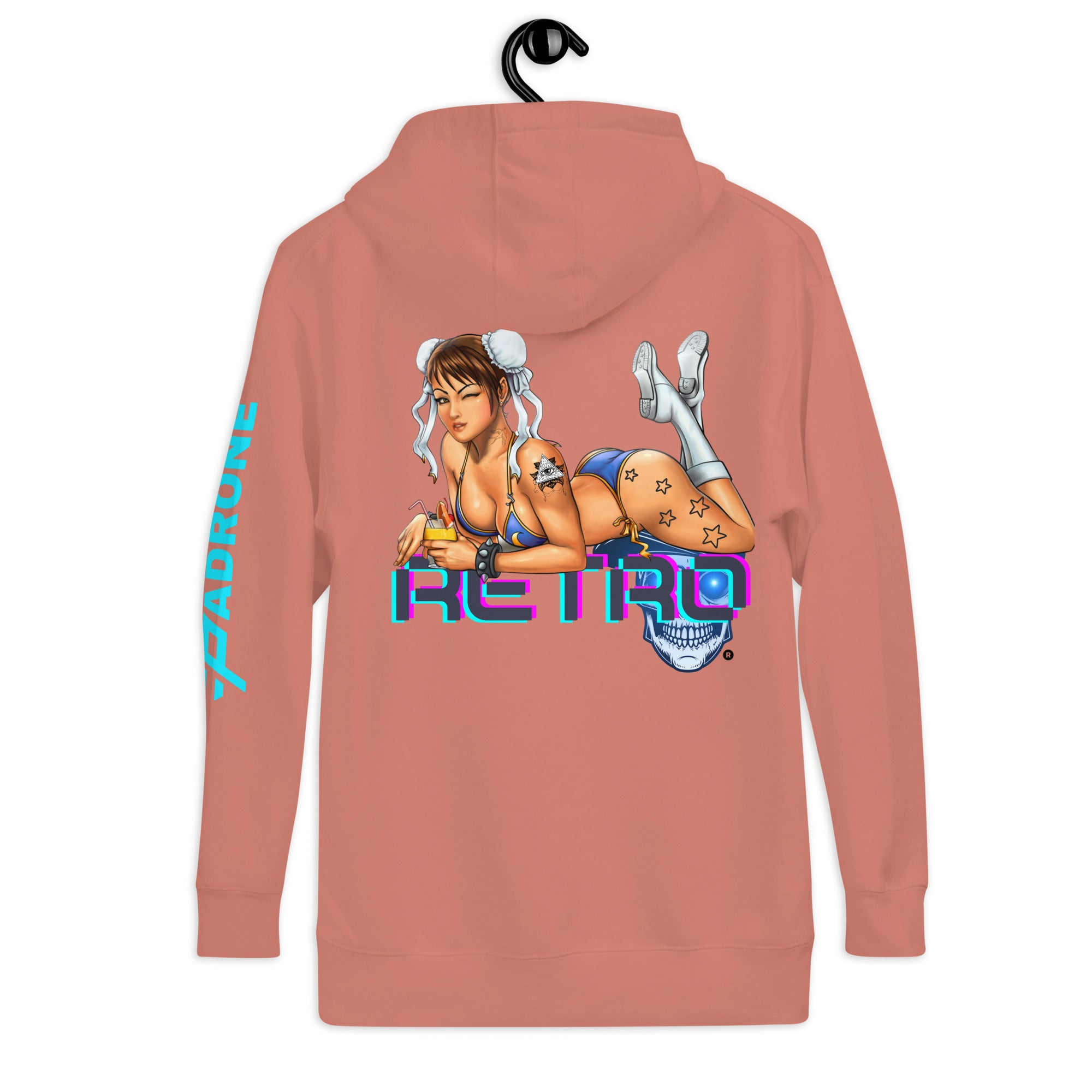 Street Fighter Chun-Li - Retro Unisex Hoodie