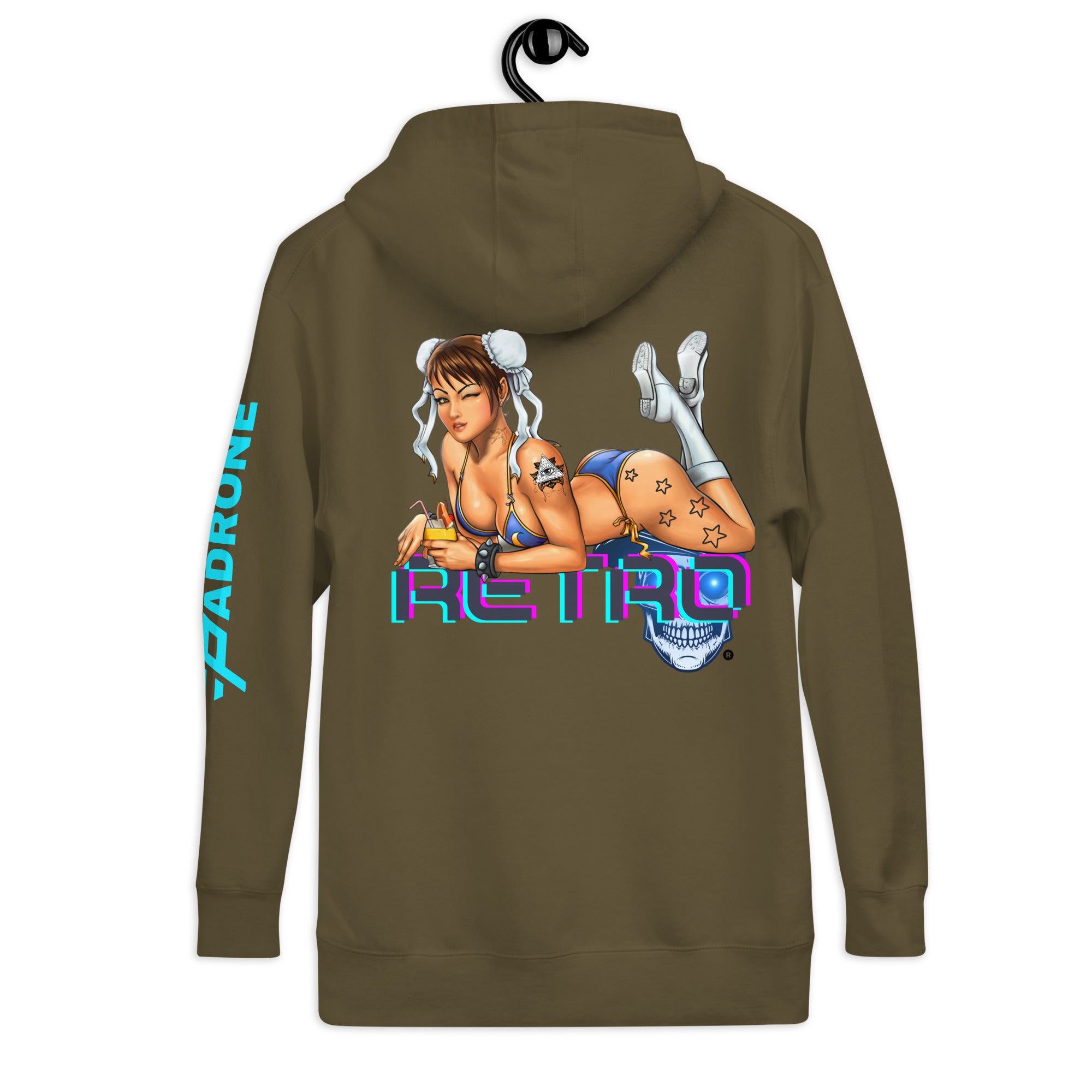 Street Fighter Chun-Li - Retro Unisex Hoodie