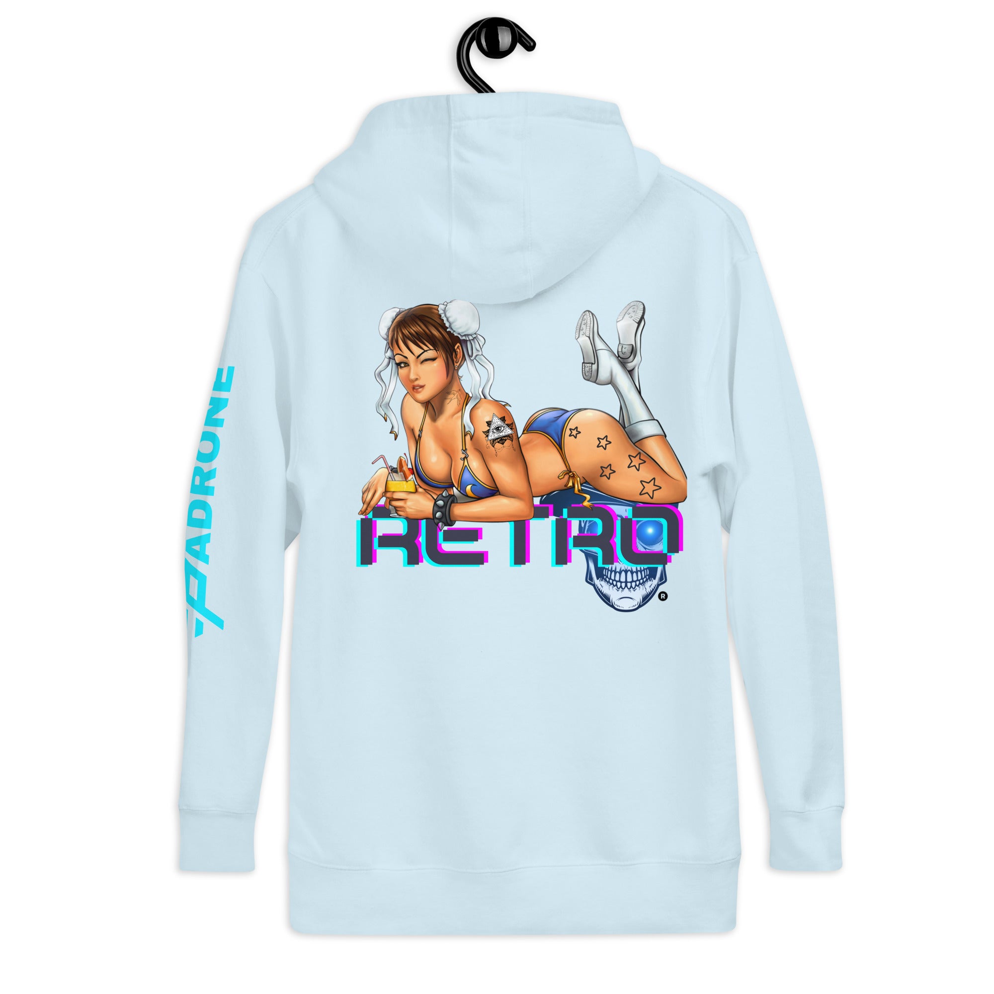 Street Fighter Chun-Li - Retro Unisex Hoodie